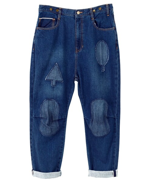 Ne-net（ネネット）の「メンズ セルヴィッチパッチデニム / パンツ（パンツ・メンズ・blue/navy・03）」の2枚目の写真