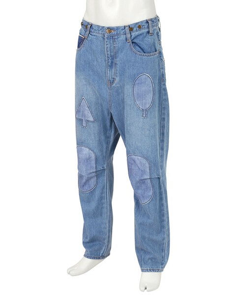 Ne-net（ネネット）の「メンズ セルヴィッチパッチデニム / パンツ（パンツ・メンズ・blue/navy・03）」の7枚目の写真