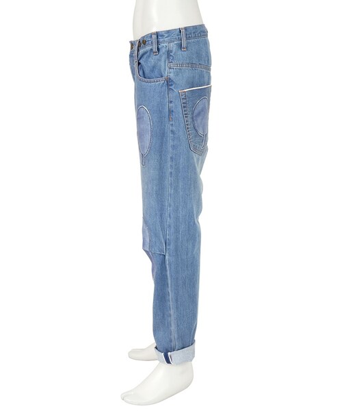 Ne-net（ネネット）の「メンズ セルヴィッチパッチデニム / パンツ（パンツ・メンズ・blue/navy・03）」の6枚目の写真