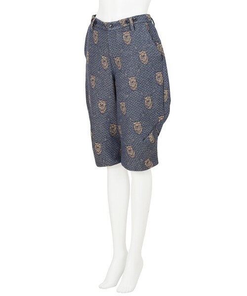 Ne-net（ネネット）の「トナカイジャガード / ハーフパンツ（パンツ・レディース・dark brown/navy・01/02）」の7枚目の写真