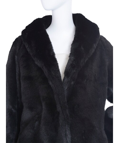 EVRIS（エヴリス）の「ビッグショールロングコート（ジャケット/アウター・レディース・ブラック/ブラウン/ベージュ）」の9枚目の写真