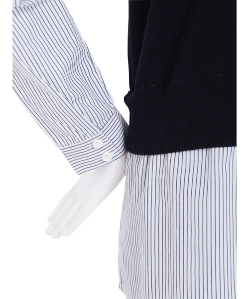 MURUA（ムルーア）の「【CASUAL】ニットベストレイヤードトップス（トップス・レディース・グレー/ブラック/キャメル）」の8枚目の写真