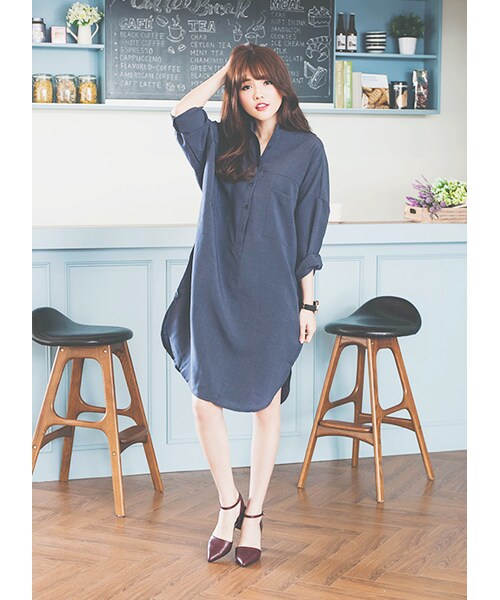 gracegift（グレースギフト）の「尖頭繞踝復古跟鞋（シューズ・レディース・酒紅・35/36/37/38/39/40/41）」の5枚目の写真