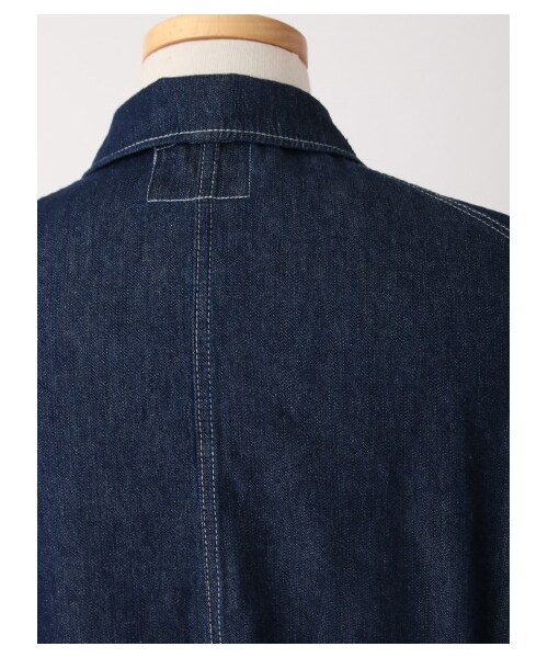 SEVENDAYS=SUNDAY（セブンデイズサンデイ）の「10ozデニム ステンカラーコート（ジャケット/アウター・インディゴ/ライトインディゴ・S/M/L）」の8枚目の写真