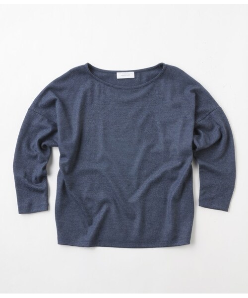 ADAM ET ROPE'（アダムエロペ）の「ウォッシャブル ウールゆるドルマン（トップス・レディース・グレー/ネイビー/ブルー/レッド・38）」の6枚目の写真