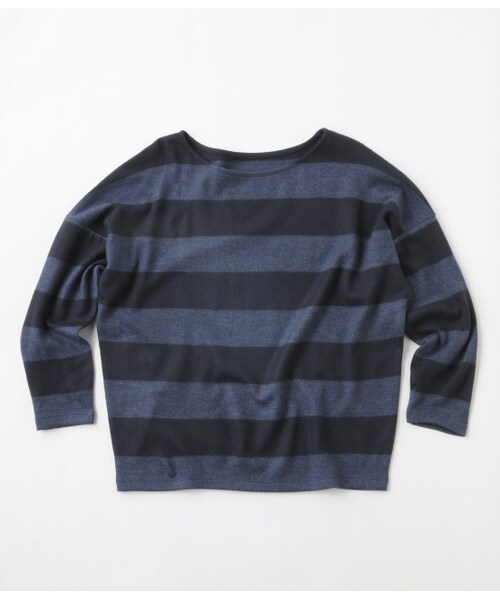 ADAM ET ROPE'（アダムエロペ）の「ウォッシャブル ウールゆるドルマン（トップス・レディース・グレー/ネイビー/ブルー/レッド・38）」の3枚目の写真