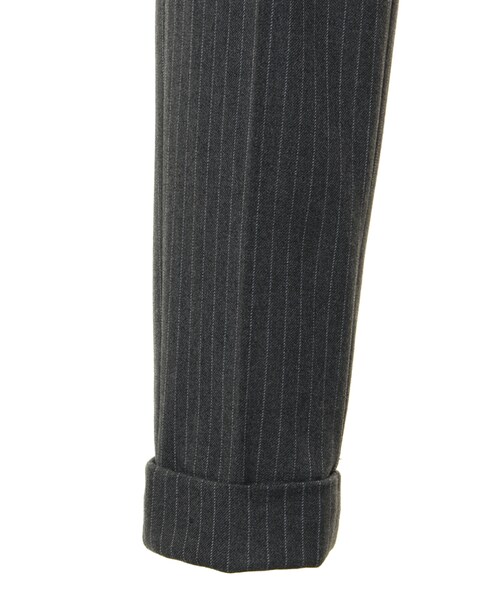 31 Sons de mode（トランテアン　ソン　ドゥ　モード）の「ベルト付ストライプロングパンツ（パンツ・レディース・グレー/ブラック/オフホワイト・36/38）」の10枚目の写真