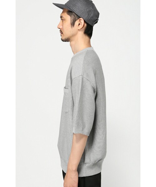 クレプスキュール　半袖ニット　crepuscule crepuscule (クレプスキュール) Knit Tee / ニットT
