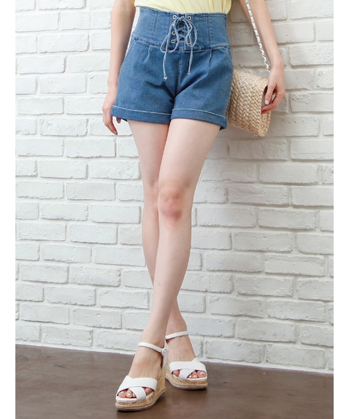 Honeys ハニーズ の 編み上げショートパンツ パンツ Wear