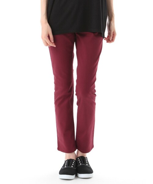 Honeys（ハニーズ）の「カラースキニー７０丈（パンツ・スキニー・レディース・ダークブルー/ボルドー/ダークカーキ/パープル/ダークブラウン・Ｆ）」の5枚目の写真