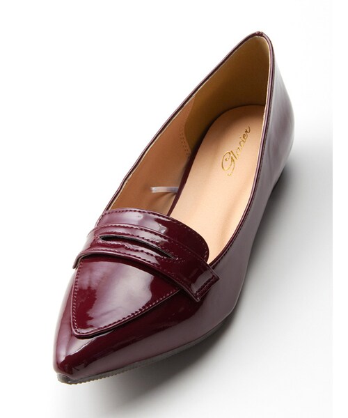 Honeys（ハニーズ）の「ローファー（パンプス・レディース・クロ/エンジ/ベージュ・Ｆ）」の3枚目の写真