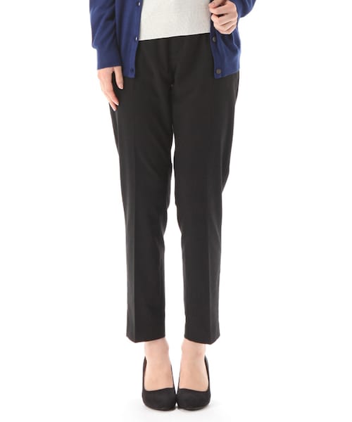 Honeys（ハニーズ）の「テーパードパンツ（パンツ・スキニー・レディース・オフチェック/クロ/コン/コンチェック/クロストライプ/コンストライプ/杢グレー・Ｆ）」の2枚目の写真