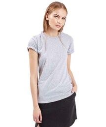 TOPSHOP | Topshop Roll Sleeve Crewneck Tee(Tシャツ/カットソー)