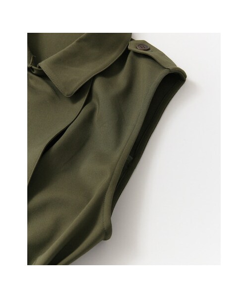 KBF(ケイビーエフ)の「ノースリーブトレンチコート(ジャケット/アウター・レディース・KHAKI/BEIGE・one)」の10枚目の写真