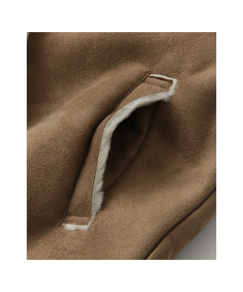 KBF（ケイビーエフ）の「ムートンコート（ジャケット/アウター・レディース・CAMEL/GREIGE/CHARCOAL・one）」の22枚目の写真