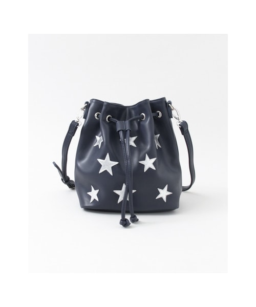 URBAN RESEARCH（アーバンリサーチ）の「jujube 2WAYスター巾着BAG（バッグ・レディース・BLK/NVY・FREE）」の2枚目の写真