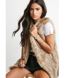 FOREVER 21 | FOREVER 21 Faux Fur Vest(ダウンベスト)