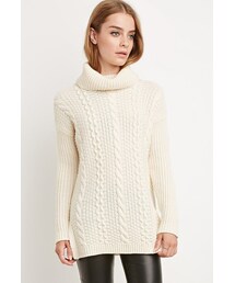 FOREVER 21 | FOREVER 21 Longline Turtleneck Sweater(ニット/セーター)