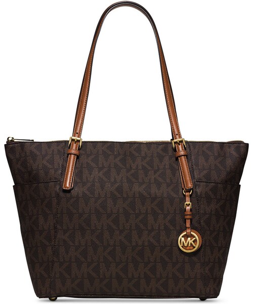 MICHAEL KORS（マイケルコース）の「MICHAEL Michael Kors Jet Set Travel Top Zip Tote（トートバッグ・レディース・Black/Brown/Beige・One Size）」の2枚目の写真