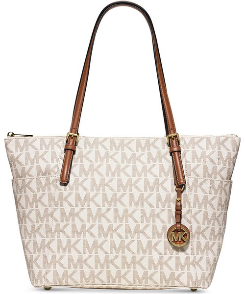 MICHAEL KORS（マイケルコース）の「MICHAEL Michael Kors Jet Set Travel Top Zip Tote（トートバッグ・レディース・Black/Brown/Beige・One Size）」の3枚目の写真