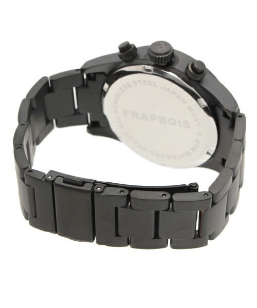 FRAPBOIS（フラボア）の「フラウォッチ・クロ【ステンレス時計】（アナログ腕時計・レディース・ブラック・FREE）」の5枚目の写真