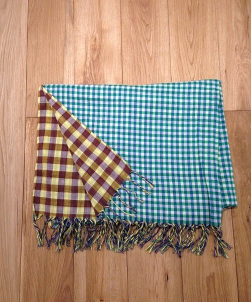 FRAPBOIS（フラボア）の「アフリチェックストール（ストール/ショール・レディース・ブラウン系その他/ピンク系その他・FREE）」の8枚目の写真