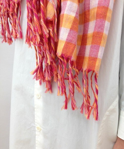FRAPBOIS（フラボア）の「アフリチェックストール（ストール/ショール・レディース・ブラウン系その他/ピンク系その他・FREE）」の5枚目の写真