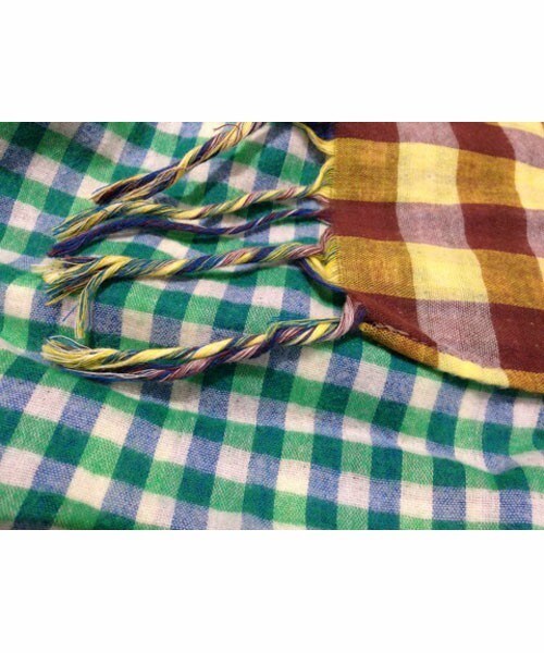 FRAPBOIS（フラボア）の「アフリチェックストール（ストール/ショール・レディース・ブラウン系その他/ピンク系その他・FREE）」の10枚目の写真