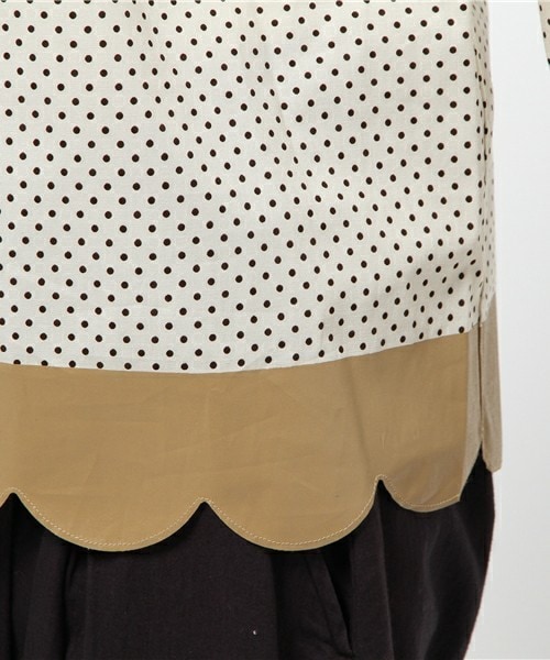 FRAPBOIS half（フラボアハーフ）の「ビスケットシャツ（シャツ/ブラウス・レディース・ホワイト/ベージュ系その他/ブルー系その他・1/2）」の10枚目の写真