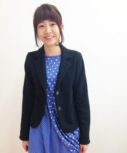 FRAPBOIS（フラボア）の「ウラケ（テーラードジャケット・レディース・ブラック/トップグレー・0/1）」の2枚目の写真