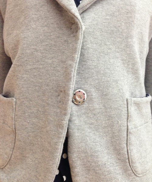 FRAPBOIS（フラボア）の「ウラケ（テーラードジャケット・レディース・ブラック/トップグレー・0/1）」の9枚目の写真