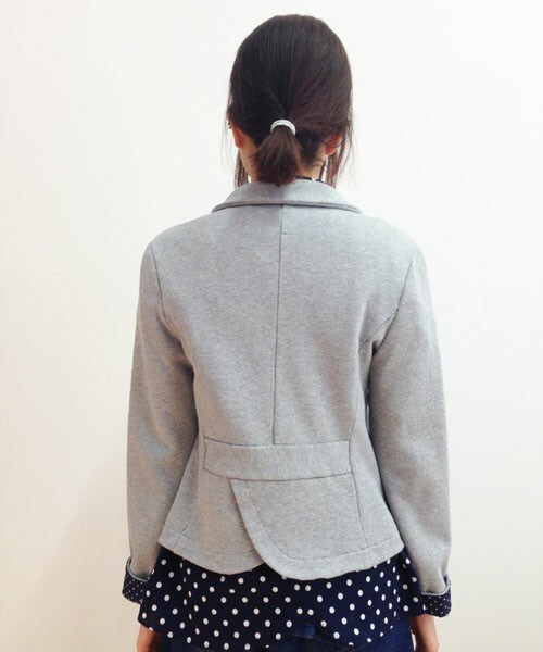 FRAPBOIS（フラボア）の「ウラケ（テーラードジャケット・レディース・ブラック/トップグレー・0/1）」の5枚目の写真