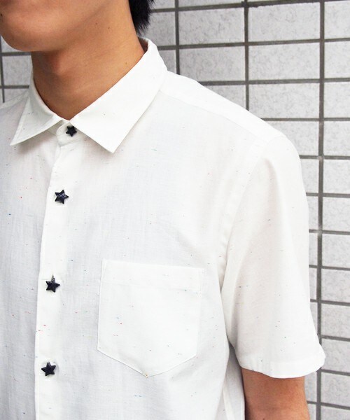 FRAPBOIS（フラボア）の「エトワール（シャツ/ブラウス・メンズ・ホワイト/カーキ/ネイビー・2/3/4）」の13枚目の写真