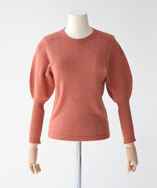 DHOLIC（ディーホリック）の「ユニークバルーンスリーブニットトップス（ニット/セーター・レディース・アイボリー/カーキ/ディープピンク/ネイビー/ブラック・FREE）」の5枚目の写真