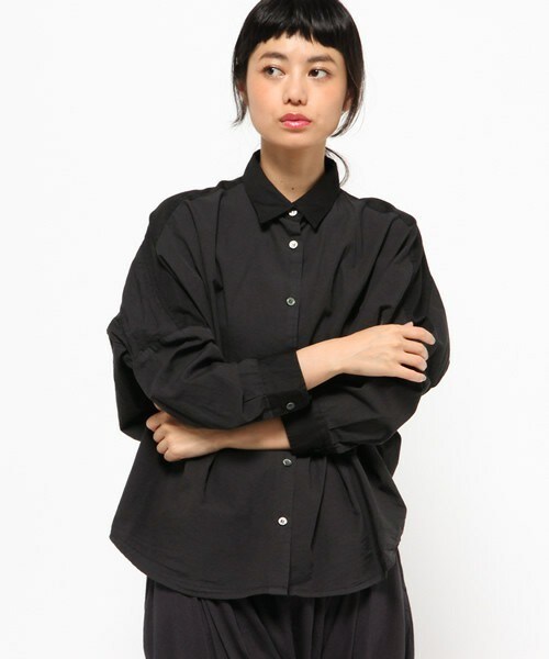 FRAPBOIS（フラボア）の「オーガニックダイ（シャツ/ブラウス・レディース・ブラック系その他/グレー/ベージュ・1）」の2枚目の写真