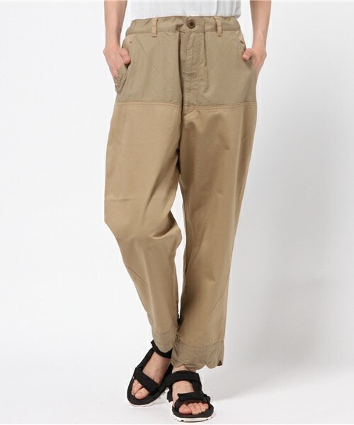 FRAPBOIS（フラボア）の「ドッキングチノ（チノパンツ・レディース・オフホワイト/ベージュ/カーキ・1/2）」の2枚目の写真