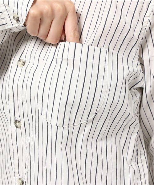 FRAPBOIS（フラボア）の「クラップシャツ②（half）（シャツ/ブラウス・レディース・ホワイト系その他/グレー系その他/ブルー系その他・1/2）」の9枚目の写真