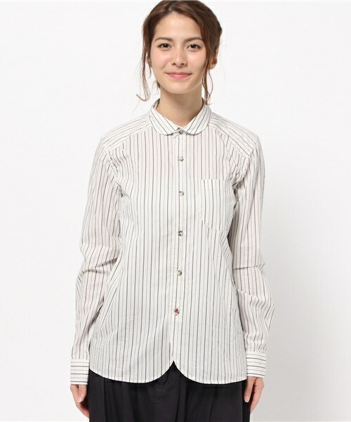 FRAPBOIS（フラボア）の「クラップシャツ②（half）（シャツ/ブラウス・レディース・ホワイト系その他/グレー系その他/ブルー系その他・1/2）」の4枚目の写真