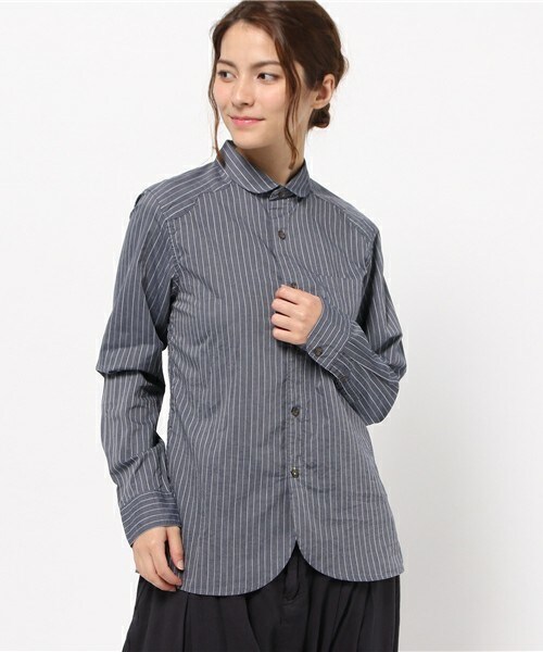 FRAPBOIS（フラボア）の「クラップシャツ②（half）（シャツ/ブラウス・レディース・ホワイト系その他/グレー系その他/ブルー系その他・1/2）」の2枚目の写真