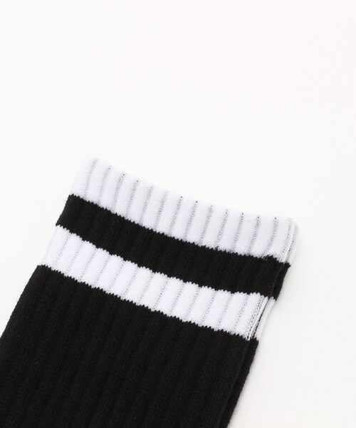 FRAPBOIS（フラボア）の「スターソックス（ソックス/靴下・レディース・ホワイト/ブラック・1/2）」の3枚目の写真