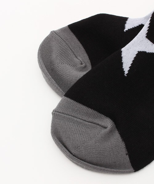 FRAPBOIS（フラボア）の「スターソックス（ソックス/靴下・レディース・ホワイト/ブラック・1/2）」の4枚目の写真
