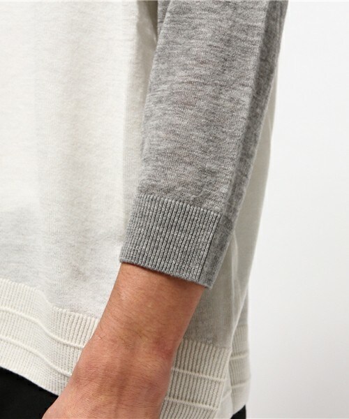 FRAPBOIS（フラボア）の「エアウールニット（ニット/セーター・レディース・ブラック/グレー/レッド・1）」の8枚目の写真