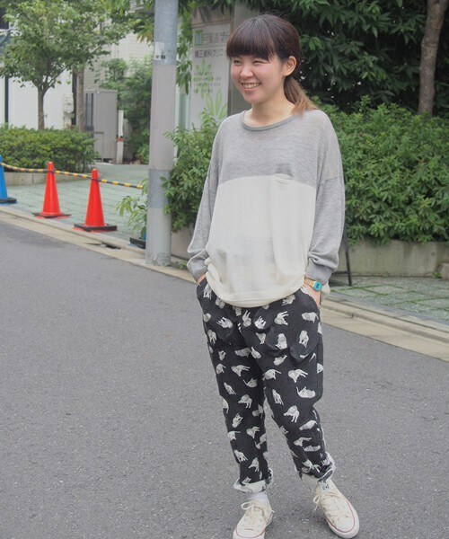 FRAPBOIS（フラボア）の「エアウールニット（ニット/セーター・レディース・ブラック/グレー/レッド・1）」の2枚目の写真