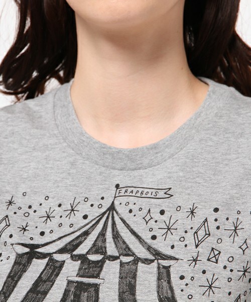 FRAPBOIS(フラボア)の「FRAPBOIS×ShogoSekine(Tシャツ/カットソー・レディース・ホワイト/トップグレー・1/2/3)」の6枚目の写真