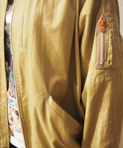 FRAPBOIS（フラボア）の「ミリコート（ミリタリージャケット・レディース・ベージュ/カーキ/ネイビー・1/2）」の12枚目の写真