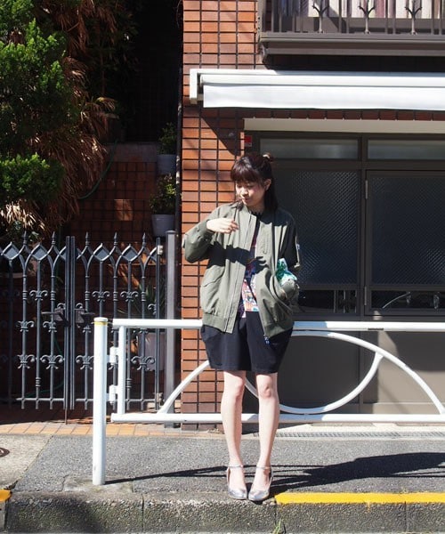 FRAPBOIS（フラボア）の「ミリコート（ミリタリージャケット・レディース・ベージュ/カーキ/ネイビー・1/2）」の15枚目の写真