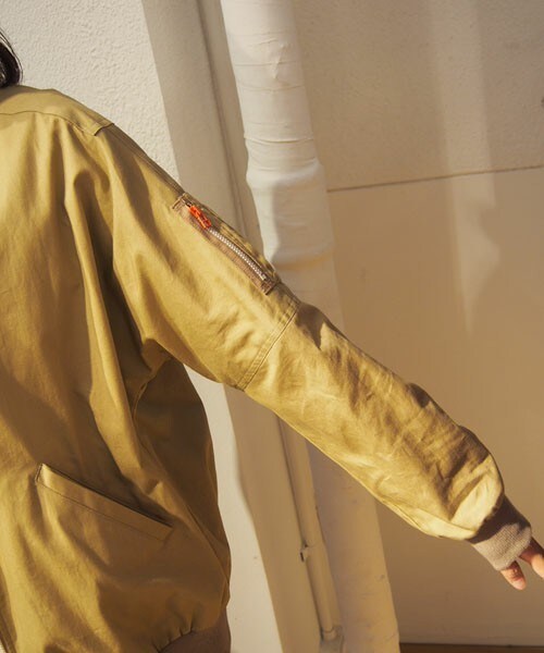 FRAPBOIS（フラボア）の「ミリコート（ミリタリージャケット・レディース・ベージュ/カーキ/ネイビー・1/2）」の6枚目の写真