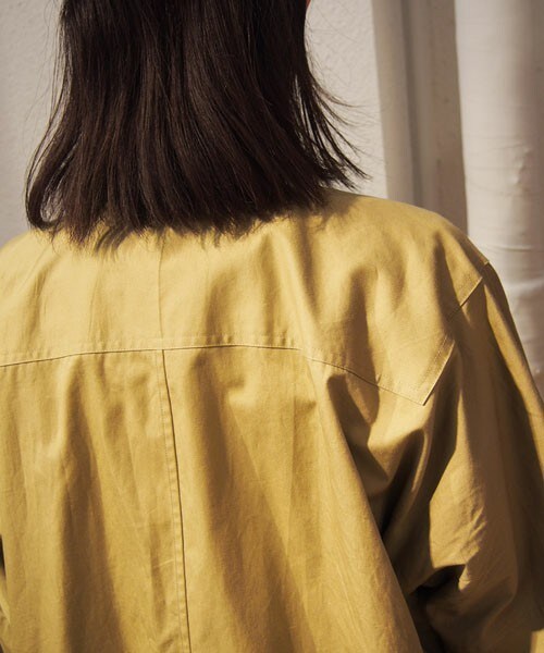 FRAPBOIS（フラボア）の「ミリコート（ミリタリージャケット・レディース・ベージュ/カーキ/ネイビー・1/2）」の11枚目の写真