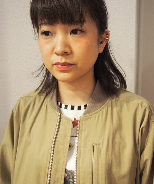 FRAPBOIS（フラボア）の「ミリコート（ミリタリージャケット・レディース・ベージュ/カーキ/ネイビー・1/2）」の14枚目の写真