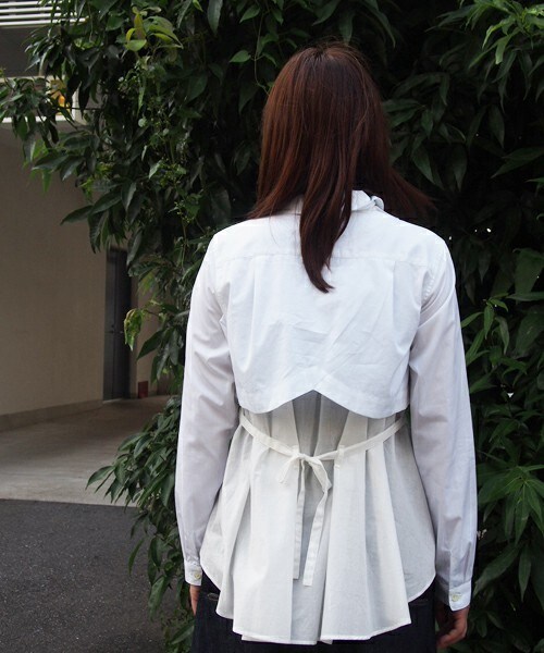 FRAPBOIS（フラボア）の「シャンブロー（シャツ/ブラウス・レディース・ホワイト/ストライプ/チェック・0/1）」の8枚目の写真